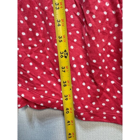 41 Hawthorn Annora Womens Faux Wrap Knit Dress Size MP Red Polka Dots Summer NWT - Picture 13 of 14